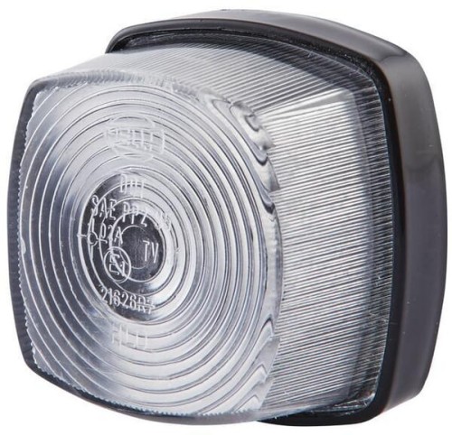 Lampa obrysowa 5W kwadratowa 12V przezroczysta przykręcana 62x40x62 mm Hella 2PF003057041 - Intertraktor