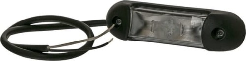 Lampa obrysowa LED, 0.8/1.7W prostokątna 12/24V czerwona/biała 4 LED Kramp LA103165 - Intertraktor