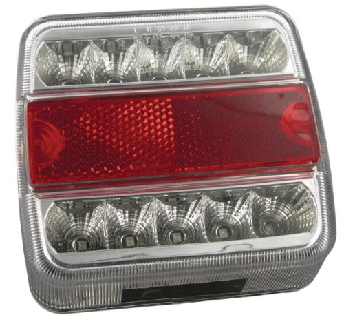 Lampa tylna zespolona LED, 1W, kwadratowa, 12V 18 LED gopart LA99190GP - Intertraktor