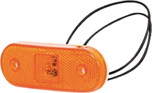 Lampa obrysowa LED, prostokątna, 12/24V z przewodem i uchwytem Kramp LA30124 - Intertraktor