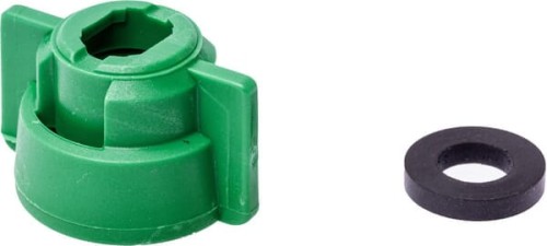 Pokrywka dyszy, bagnet, SW10/8, zielony, z uszczelką, 25 szt., Geoline 8253078P025 - Intertraktor