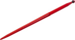 Ząb ładowacza, prosty, profil podwójne T 36x1100 mm końcówka szpiczasta z nakrętką M20x1.5 czerwony gopart FT14GP
