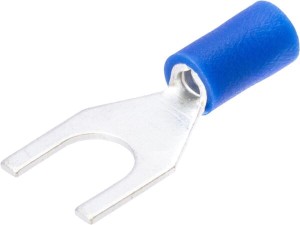 Końcówka przewodu widełkowa, niebieska, 1.5-2.5 mm² 100 szt. Kramp LA9200KR
