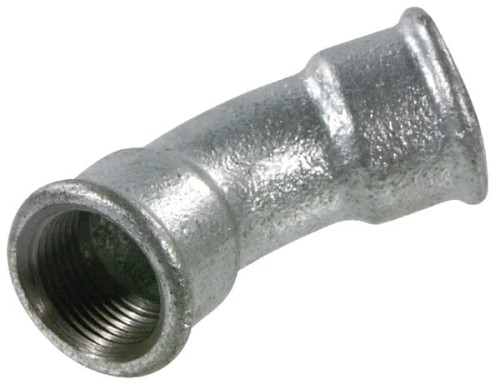 Kolano 45° ocynk. 2xGW 1/2" FG4112 - Intertraktor