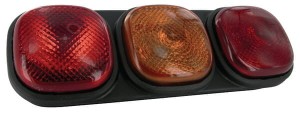 Lampa tylna zespolona, prostokątna 12/24V przykręcana Britax L1301LB