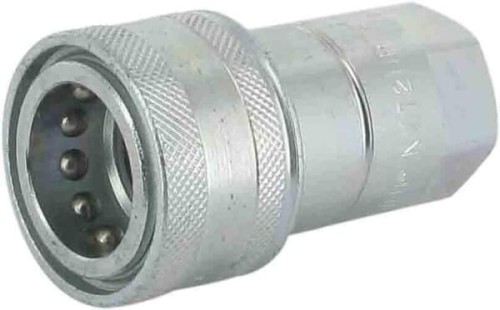 Szybkozłącze gniazdo 1/2" gwint wew. 1/2" NPT z zaworem grzybkowym NV NV12NPTF - Intertraktor
