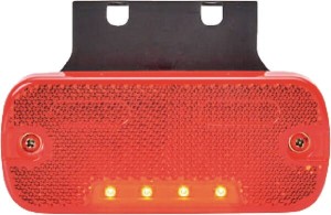 Lampa obrysowa LED, prostokątna, 12/24V z przewodem Kramp LA30102