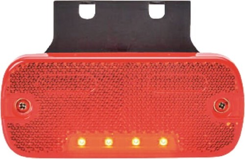 Lampa obrysowa LED, prostokątna, 12/24V z przewodem Kramp LA30102 - Intertraktor