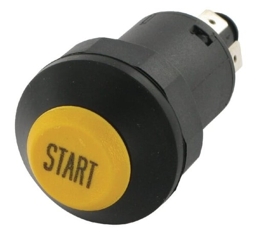 Przełącznik przyciskowy, Start, okrągły, żółty 11245030PN - Intertraktor