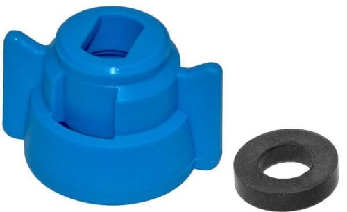 Pokrywka dyszy, bagnet, SW8, niebieski, z uszczelką, 25 szt., Geoline 8253003P025 - Intertraktor