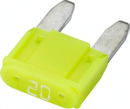 Bezpiecznik płaski Mini, 32V 20A L=16.3 mm żółty Pack 10x Hella 8JS728596232 - Intertraktor