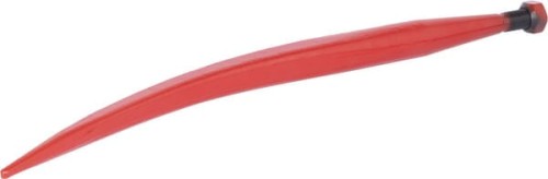 Ząb ładowacza, wygięty zamykający, profil kwadratowy 35.5x585 mm końcówka szpiczasta z nakrętką M20x1.5 czerwony gopart 519360021 - Intertraktor