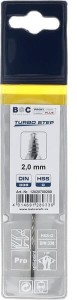 Wiertło 2.0 mm HSS-DIN338-G TURBO STEP 12020700200