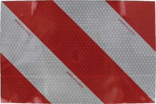 Folia naklejana do tablic ostrzegawczych, 282 x 423 mm, lewa WB82137KL3 - Intertraktor