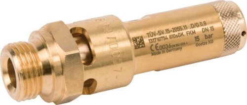 Zawór bezpieczeństwa 1/2" CE 15 bar SV2122G08M15B - Intertraktor