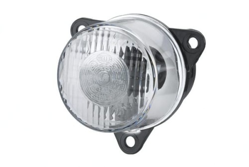 Lampa kierunkowskazu, 21W okrągła 12/24V pomarańczowa/przezroczysta Ø 55 mm Hella 2BA008221001 - Intertraktor