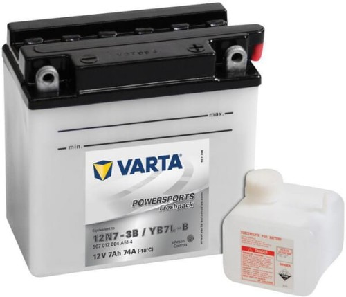 Akumulator 12V 7Ah 74A Powersports Freshpack VARTA 507012007I314PS - Intertraktor