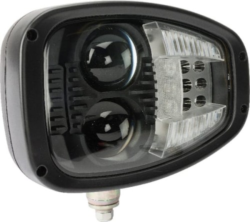 Lampa przednia LED, zespolona lewa, 22/32W, prostokątna, 12/24V z wtyczką Deutsch 6-pin klosz podgrzewany, światło drogowe/mijania Kramp LA10209 - Intertraktor