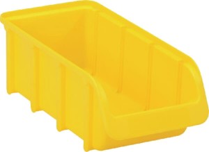 Pojemnik warsztatowy, 100x215x75 mm, żółty polipropylenowy, Linbin no. 2L Hünersdorff WE6822