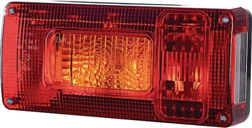 Lampa tylna zespolona, lewa prostokątna LA45015 - Intertraktor