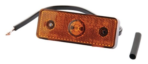 Lampa obrysowa LED, prostokątna 12/24V pomarańczowa przykręcana 104x32x40 mm 6SU10432GL - Intertraktor
