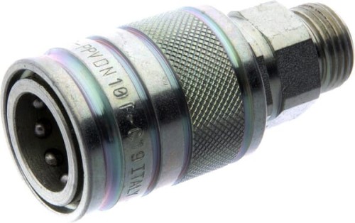 Szybkozłącze gniazdo SKP-F 3/8" gwint zewnętrzny M18x1.5 12L SKPF10L18 - Intertraktor