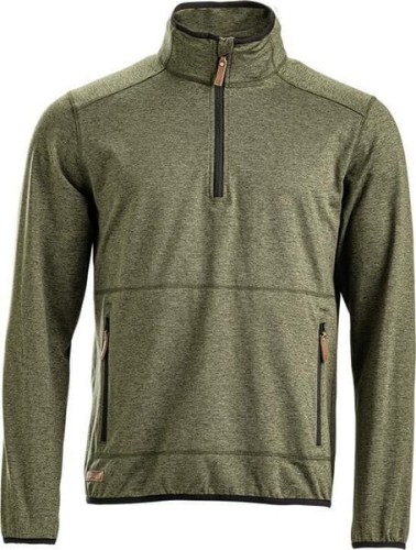 Bluza polarowa z zamkiem 1/2, męska, oliwkowa, roz. XS KW5011001802046 - Intertraktor