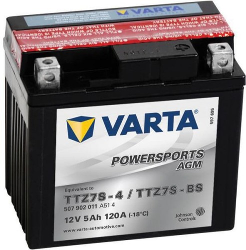 Akumulator 12V 5Ah 120A AGM Powersports VARTA 505902012I314PS - Intertraktor