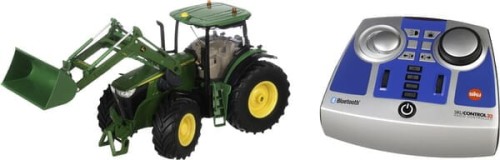 John Deere 7310R z ładowaczem czołową ze zdalnym sterowaniem bluetooth i w aplikacji S06795 - Intertraktor