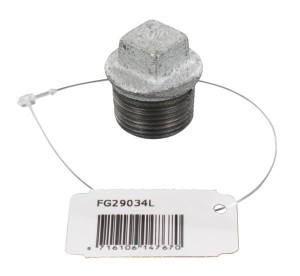 Kształtka rurowa nr 290 zatyczka stożkowa gwint zew. ocynk, 3/4" FG29034L