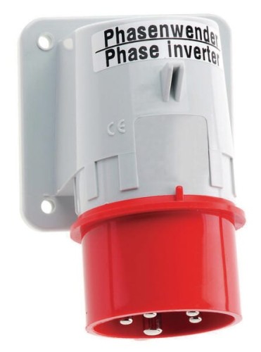 Wtyczka odbiornikowa maszynowa CEE ze zwrotnicą faz 16A 5P 400V IP44 B002602 - Intertraktor