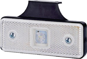 Lampa obrysowa LED, 0.4/0.7W prostokątna, 12/24V biała 1 LED gopart LA35050