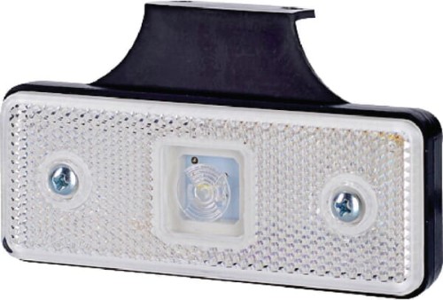 Lampa obrysowa LED, 0.4/0.7W prostokątna, 12/24V biała 1 LED gopart LA35050 - Intertraktor