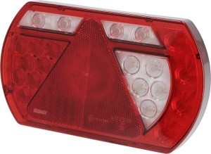 Lampa tylna zespolona LED, prawa SMART, 12V 236x140x24.3 mm Bayonet 6-pin Kramp L26060P6RH5SM