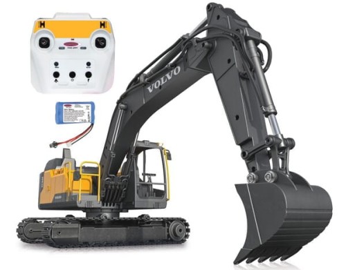 Koparka Volvo EC160E Metal 1:16 z chwytakiem i młotem wyburzeniowym JA406300 - Intertraktor