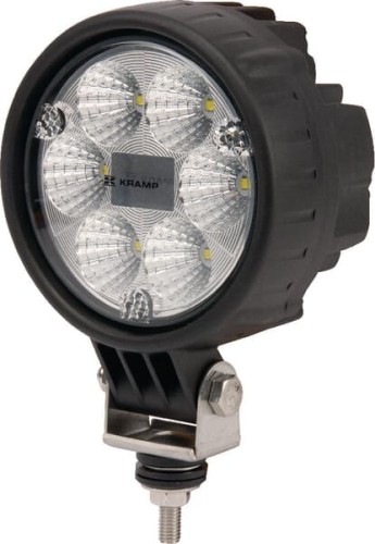 Lampa robocza LED, okrągła, 29W 2500 lm 10/30V światło rozproszone z wtyczką Deutsch, 6 LED Kramp LA10003 - Intertraktor
