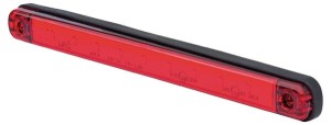 Lampa obrysowa LED, prostokątna, 12/24V czerwona, przykręcana Waś 1400300718