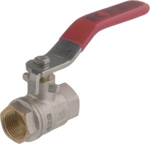 Zawór kulowy BSP 2x gwint wewnętrzny 3/8" + uchwyt stalowy KS38FKR