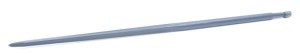 Ząb ładowacza, prosty, profil gwiazda 35x1300 mm końcówka szpiczasta z nakrętką M22x1.5 niebieski FST FT480084
