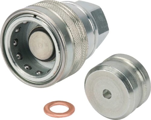 Szybkozłącze płaskie układu hamulcowego VF gniazdo 3/8" gwint wewnętrzny M18x1.5 VF1815F - Intertraktor