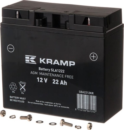 Akumulator 12V 22Ah 160A Kramp SBA2212KR - Intertraktor