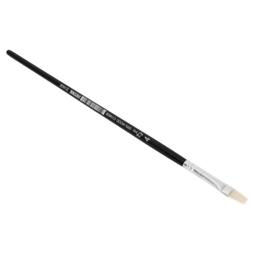 Pędzelek uniwersalny, czarny lakierowany, włosie świńskie białe, 4 mm CP2314404 - Intertraktor
