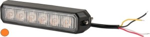 Lampa ostrzegawcza LED, 18W 12/24V pomarańczowa przykręcana 6 LED Kramp LA20014