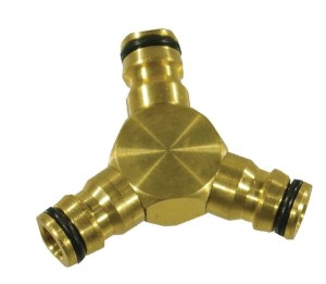 Łącznik trójnik 1/2" mosiądz Geka WK33052