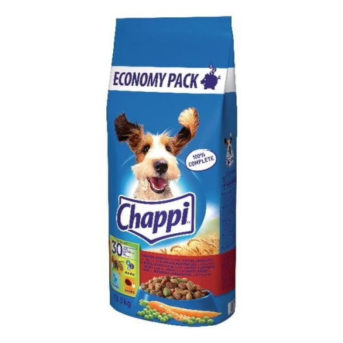 Karma dla psów Chappi New, z wołowiną, drobiem i warzywami, 13,5 kg 16941302 - Intertraktor