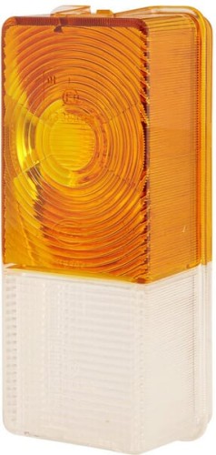 Klosz lampy, pomarańczowy/przezroczysty prostokątny 170x75mm lewy/prawy Hella 9EL112744001 - Intertraktor