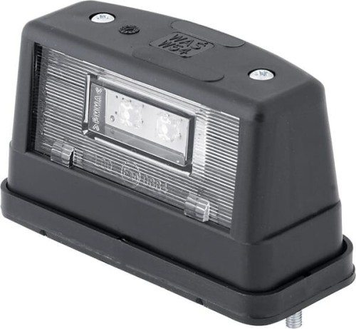 Lampa oświetlenia tablicy rejestracyjnej LED, prostokątna, przezroczysta 12/24V przykręcana Waś 1400300453 - Intertraktor