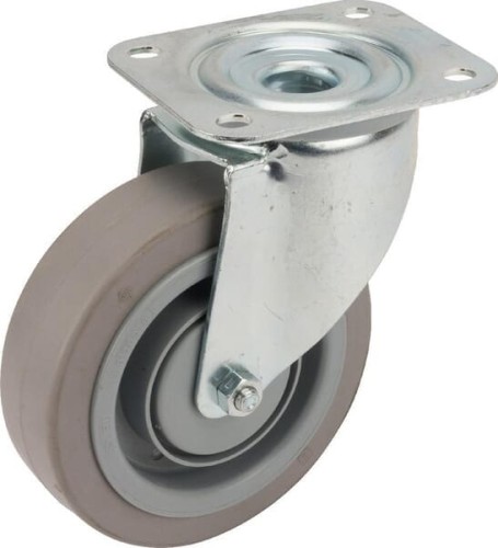 Koła skrętne z elastycznymi oponami gumowymi 3470UFP125P62 - Intertraktor