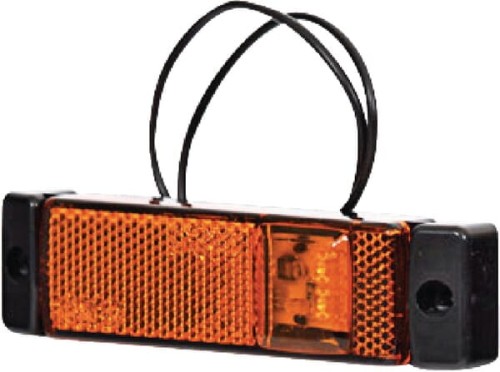 Lampa obrysowa LED, prostokątna, 12/24V z przewodem i uchwytem Kramp LA30130 - Intertraktor