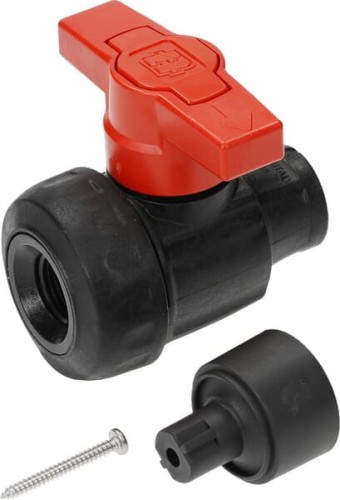 Zawór kulowy 1/2" 2-drożny, panelowy 8217151 - Intertraktor